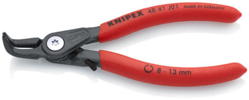 Knipex 4841J01 - 5 1/8'' Precision Circlip Pliers with Limiter-Internal 90° Angled-With Adjustable Opening