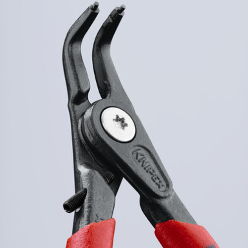 Knipex 4941A11 - 5 1/8" External 90° Angled Precision Circlip Pliers with Limiter-With Adjustable Opening