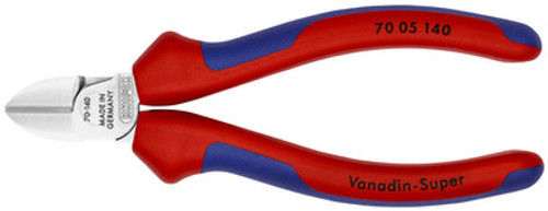 *DISCONTINUED NO LONGER AVAILABLE* Knipex 7005140 - 5 1/2'' Diagonal Cutters-Comfort Grip