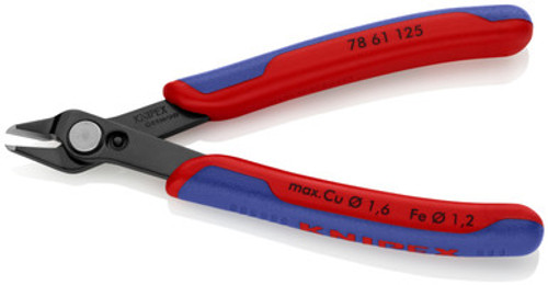 Knipex 7861125SBA - 5'' Electronics Super-Knips-Comfort Grip