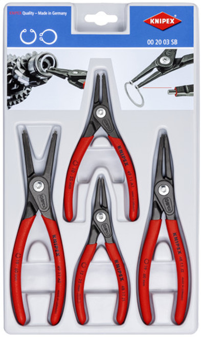 Knipex 002003SB - 4 Pc Precision Circlip "Snap-Ring" Pliers Set