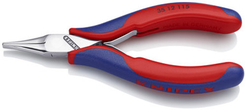 *DISCONTINUED NO LONGER AVAILABLE* Knipex 3512115SB - 4 1/2'' Electronics Pliers-Flat Tips
