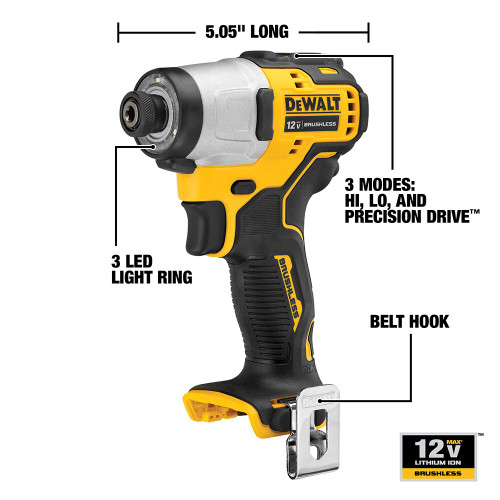 DEWALT DCF801B - 12V MAX Xcs Impact Driver - Tool Only