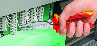 Knipex 1382200SB - 8'' 6 in 1 Electrical Installation Pliers-Metric Wire