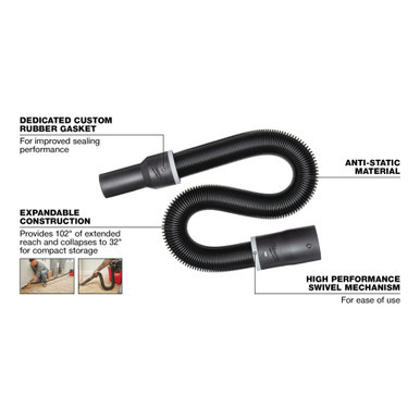 Milwaukee 49-90-1986 - 1-7/8" x 32" to 102" Expandable Hose
