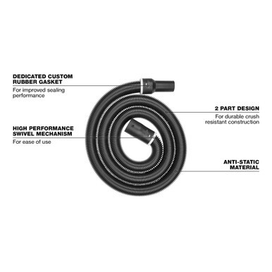 Milwaukee 49-90-1996 - 1-7/8" x 9' Flexible Hose
