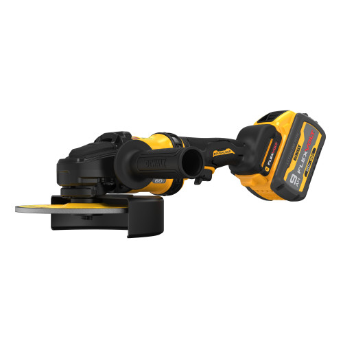 DEWALT DCG440X2 - 60V MAX Flexvolt 7" Angle Grinder W/ 2 Batteries (9Ah) And Bag