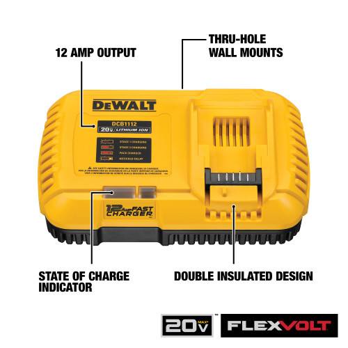 DEWALT DCB1112 - 12 Amp Fast Charger