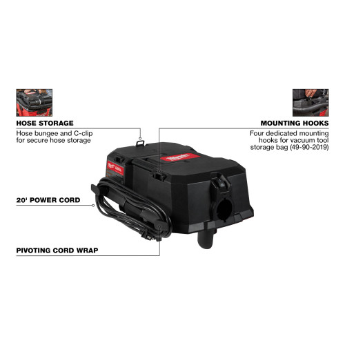Milwaukee 0931-20 - 6.5 Peak HP Wet/Dry Vacuum Motor Head