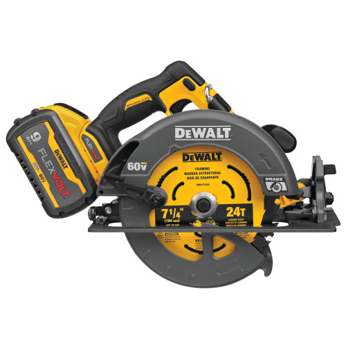 DEWALT DCS578X1 - 60V MAX Flexvolt 7-1/4" Circular Saw Kit W/ 1 Battery (9Ah), Charger And Bag