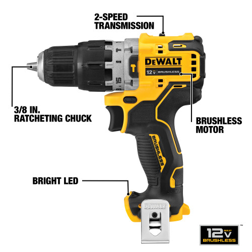 DEWALT DCD706B - 12V MAX Xcs Hammer Drill/Driver - Tool Only