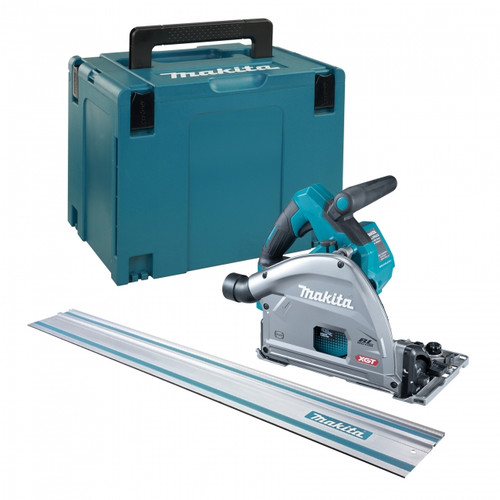 Makita 55" guide rail included with SP001GZ05 plunge cut saw for accurate straight and bevel cuts.