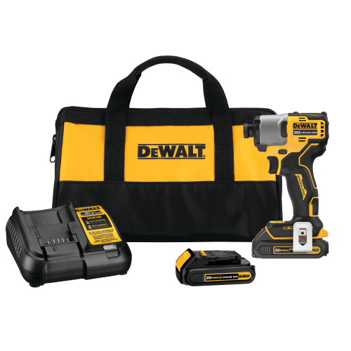 DEWALT DCF840C2 - 20V MAX Li-Ion 1/4" Impact Driver W/ 2 Batteries And Bag