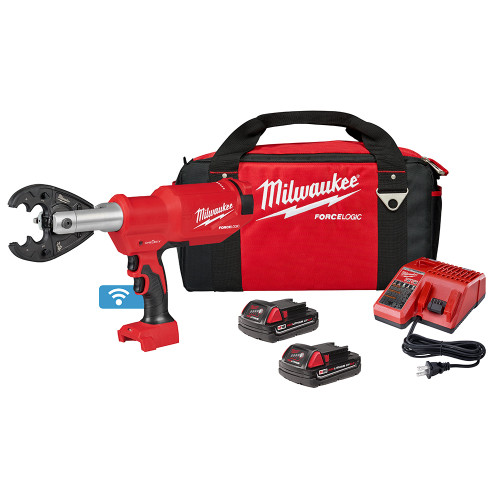 Milwaukee 2977-22O - M18 FORCE LOGIC 6T Pistol Utility Crimper w/ O-D3 Jaw