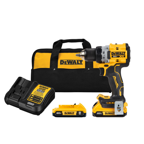 DEWALT DCD800D2 - 20V MAX* XR Brushless Cordless 1/2 In. Drill/Driver Kit