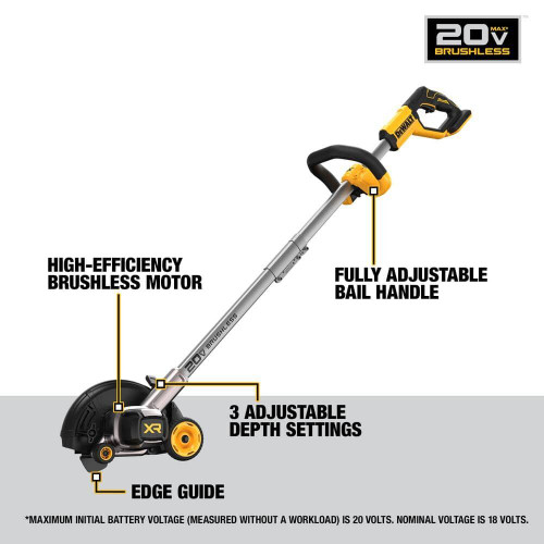 DEWALT DCED400B - 20V MAX* Brushless Cordless Edger (Tool Only)