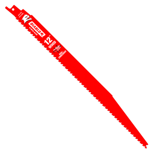 Diablo DS1212BW200 - 12 in. Bi-Metal Recip Blade for Nail-Embedded Wood (200-Pack)