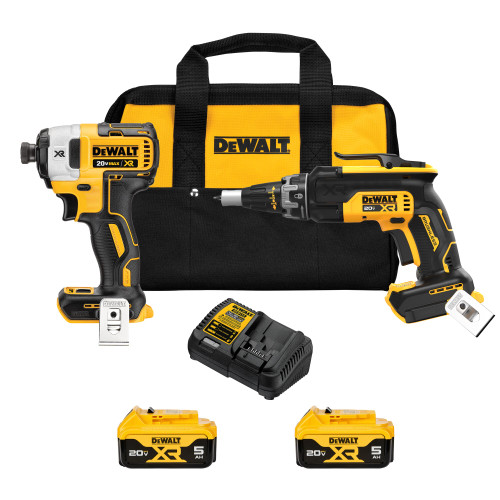 DEWALT DCK268P2 - 20V MAX Screwgun And Impact (5.0Ah Kit)