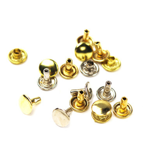 Maun 6340-020 - Brass & Nickle-plated Rivets In Bag Of 20