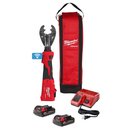 Milwaukee 2978-22O - M18 FORCE LOGIC 6T Linear Utility Crimper Kit w/ O-D3 Jaw