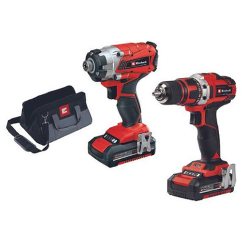 Einhell 4257245 - 18V Cordless 1/2" Drill/Driver & 1/4" Impact Driver Kit