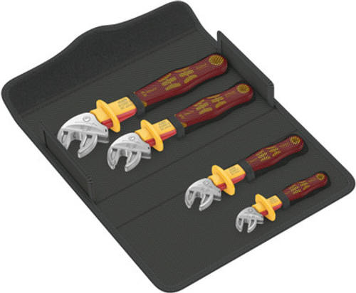 Wera 05020170001 - 6004 Joker VDE 4 Set 1 VDE-insulated self-setting spanner set