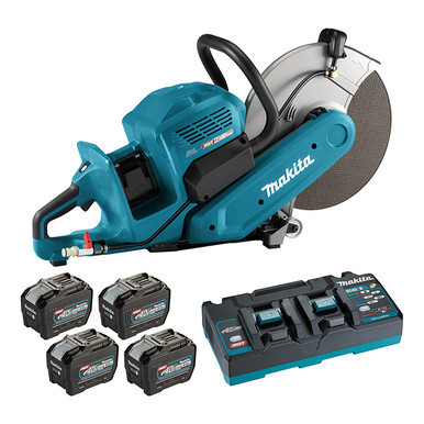 Makita CE001GL401 - 80V (40VX2) max XGT Brushless Cordless 14" Power Cutter w/ AFT & XPT (8.0 Ah x4 Kit)