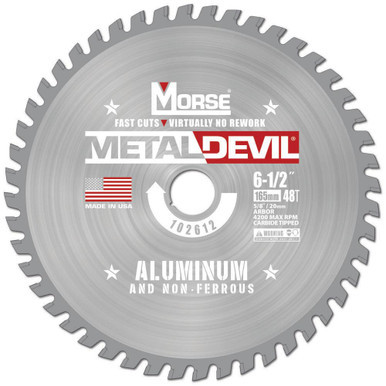 MK Morse CSM6504820FNFC - 6-1/2" x 48 Tooth Non-Ferrous Metal Cutting Blade