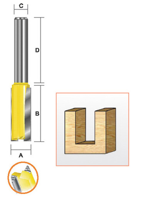 Kempston 103011 - Straight Bit, 1/4" x 3/4"