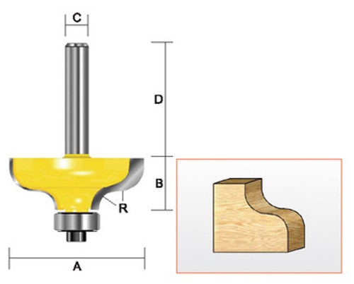 Kempston 309011 - Ogee Bit, 3/16" Radius