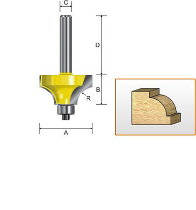 Kempston 302421 - Beading Bit, 3/16" Radius