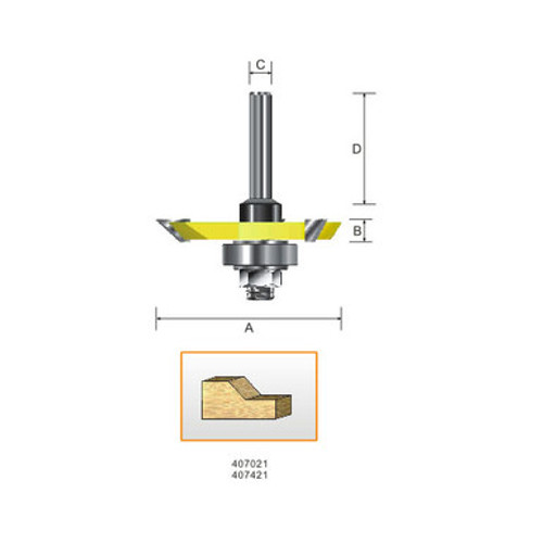 Kempston 407021 - Back Cutter, 45D