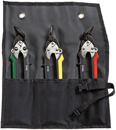 Bessey D15-Set - Snip set, 1 each D15 left, right and straight in a pouch