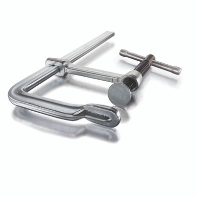 Bessey MMS-12 - Clamp, welding, F-style, crimped on swivel pad, 12 In. x 2.25 In