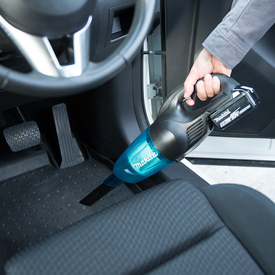 Makita DCL180FX2B - 18V LXT Cordless 650ml Vacuum Cleaner w/Cyclone Attachment, Black & Teal (3.0Ah Kit)