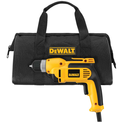 DEWALT DWD110K - 3/8" (10Mm) Vsr Pistol Grip Drill Kit With Keyless Chuck
