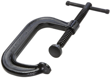 Bessey CDF410CHV - Clamp, C-style, drop forged, copper spindle, Hi Vis frame, 10