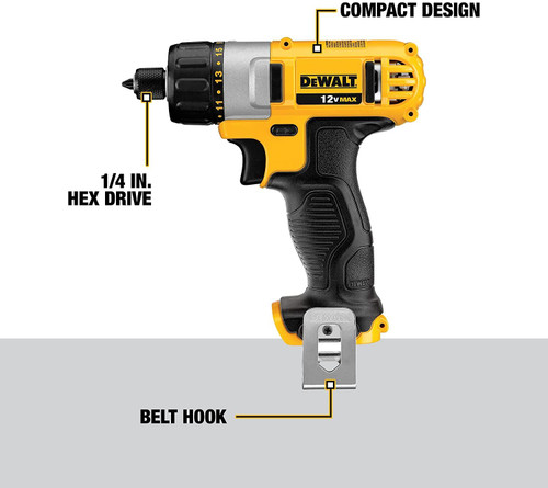 DEWALT DCF610S2 - 12V MAX* 1/4" Screwdriver Kit