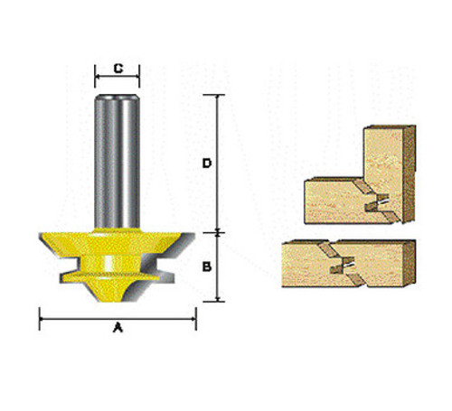 Kempston 603421 - 45o Lock Mitre Bit, 3/4" Cutting Length