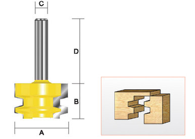 Kempston 605011 - Drawer Lock Bit, 1-1/16" x 3/4"