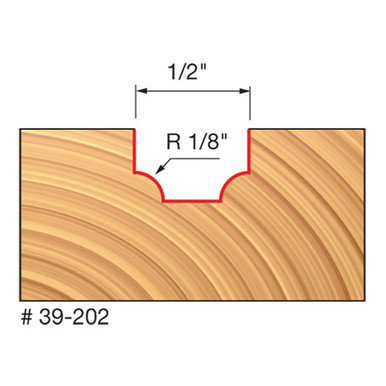 Freud 39-202 - 1/8" Radius Ovolo Bit