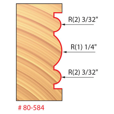 Freud 80-584 - 15/16" (Dia.) Triple Beading Bit