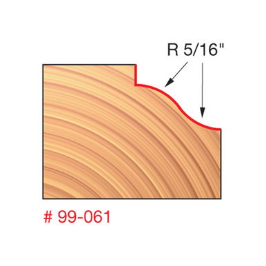 Freud 99-061 - 1-1/2" (Dia.) Rail & Stile Profile Bit