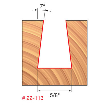 Freud 22-113 - 5/8" (Dia.) Dovetail Bit