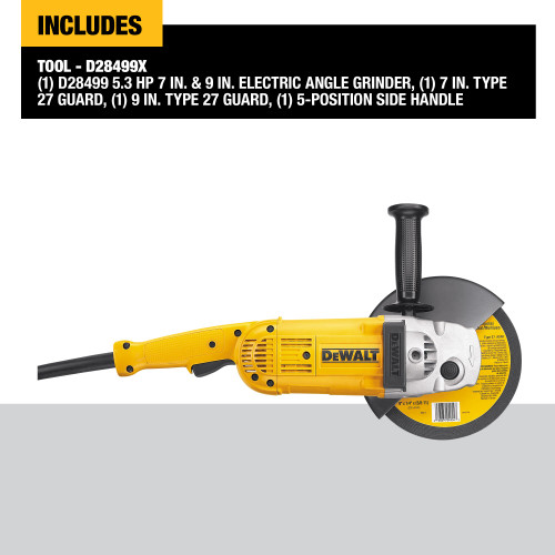 DEWALT D28499X - 7" & 9" Lag - 5.5 Hp