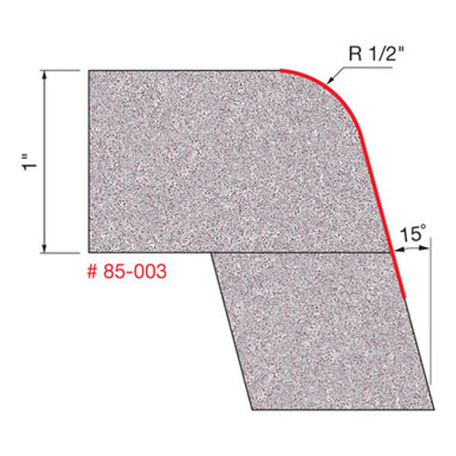 Freud 85-003 - 1/2" Radius Round Over Bowl Bit