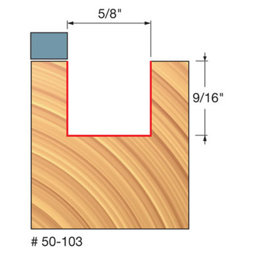 Freud 50-103 - 5/8" (Dia.) Top Bearing Flush Trim Bit