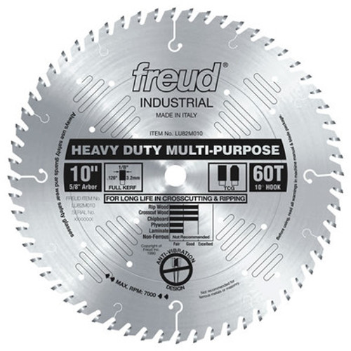 Freud LU82M010 - 10" Heavy Duty Multi-Purpose Blade