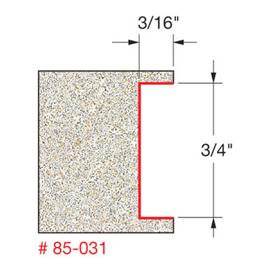 Freud 85-031 - 3/16" Depth Inlay Bit
