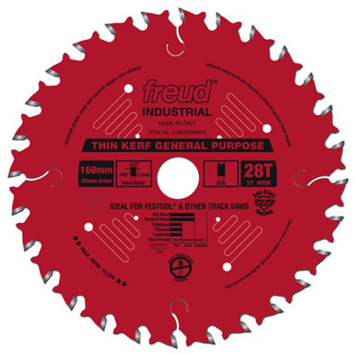 Freud LU86R006M20 - 160mm Thin Kerf General Purpose Blade